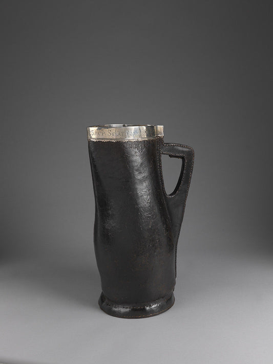 Magnificent Large and Impressive Early Leather Bombard