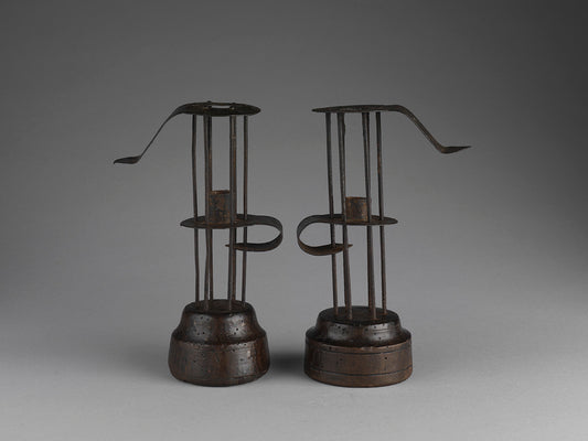 Two Adjustable “Birdcage” Candlesticks