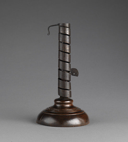 Early Adjustable Spiral Twist Candleholder