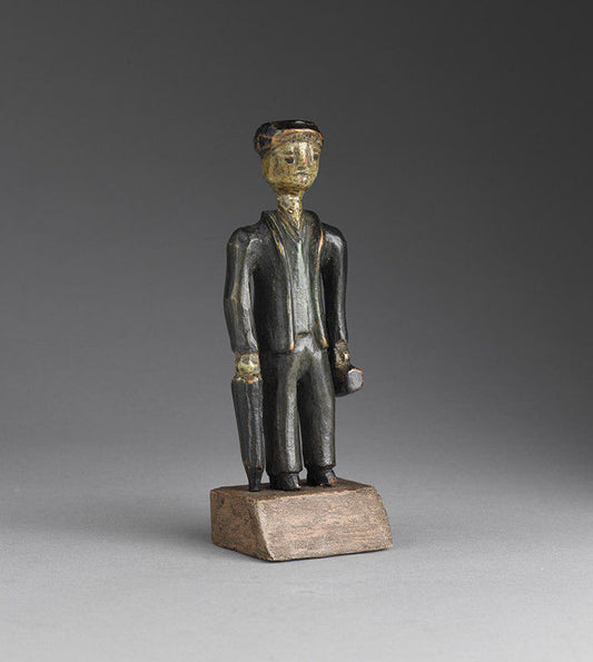 Folk Art Sculpture of A Doctor