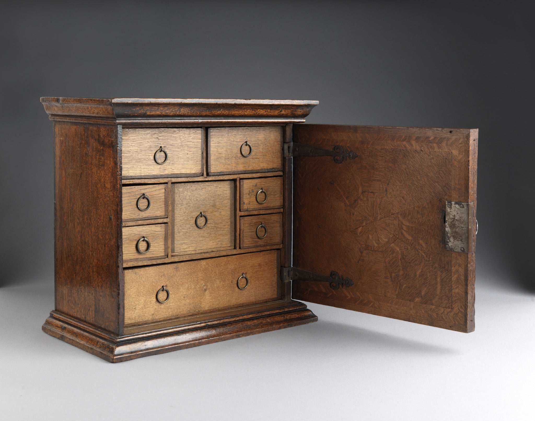 William and Mary Period Parquetry Spice Cupboard