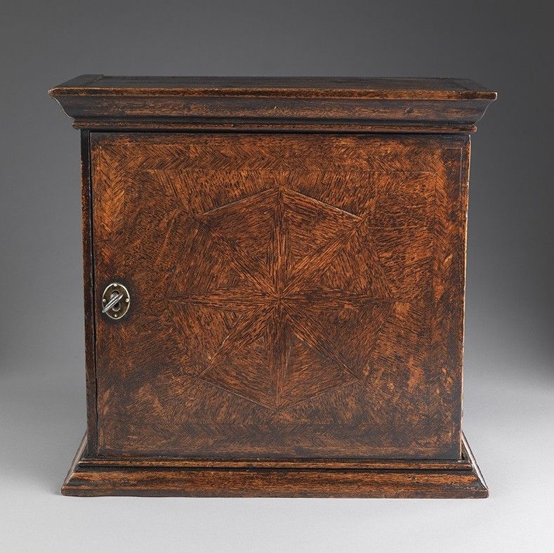 William and Mary Period Parquetry Spice Cupboard