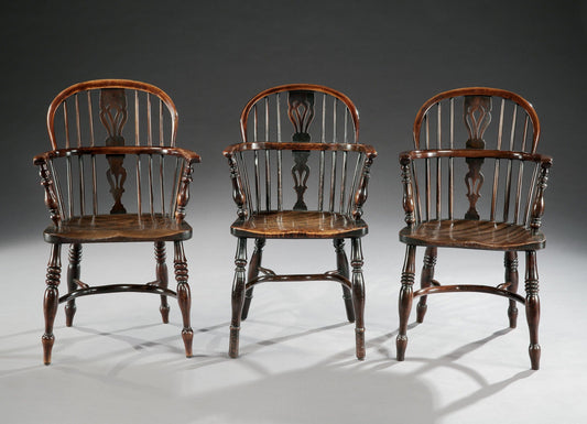 A Good Matched Set of Six Classic Bow Back Windsors