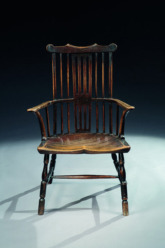 Remarkable Early Georgian Comb Back Windsor Armchair