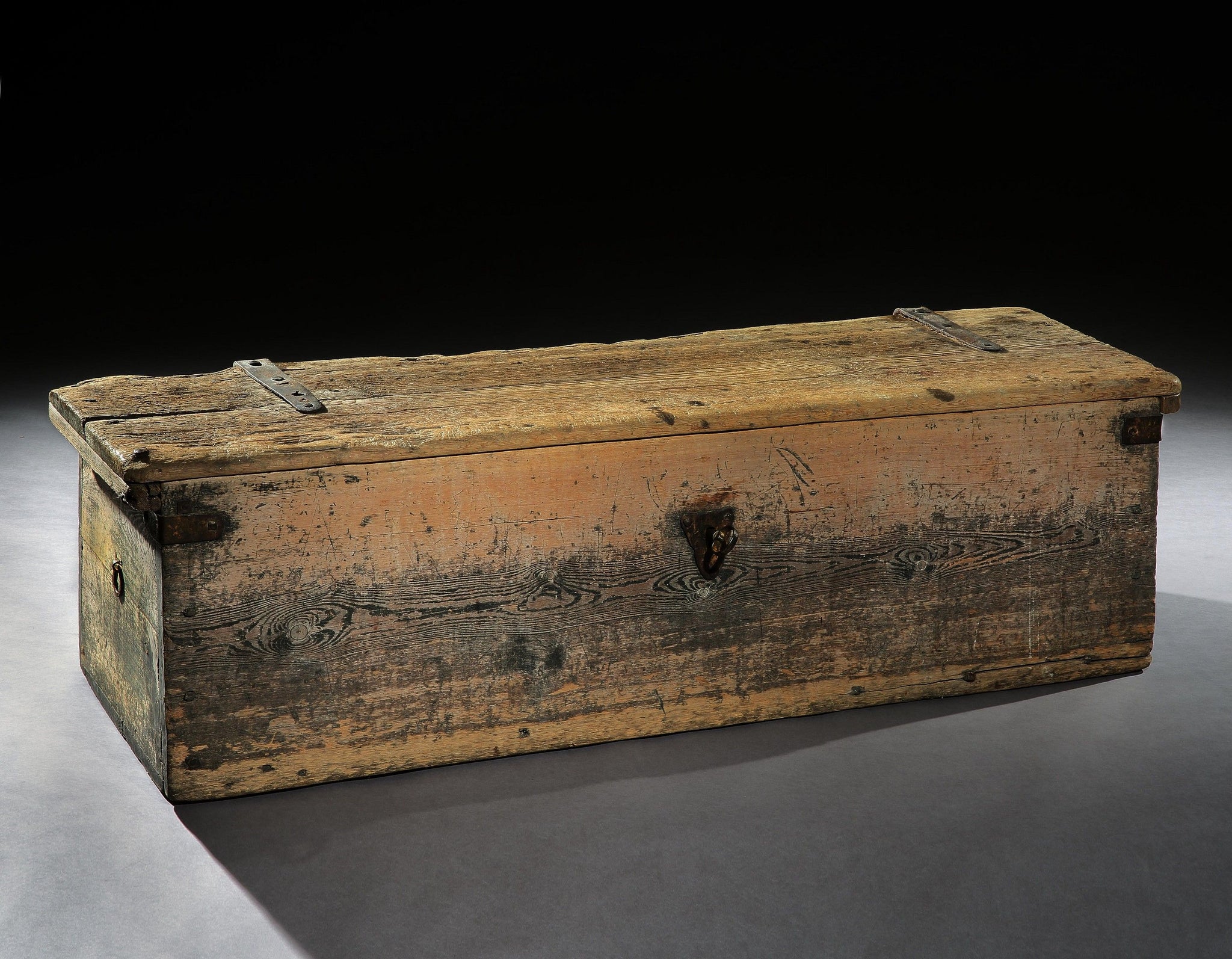 Ancient Six Plank Box Seated Bench 