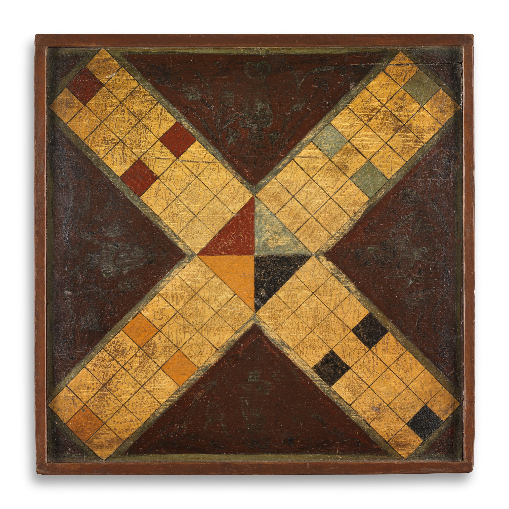 Fine Paint Decorated Double Sided Games Board