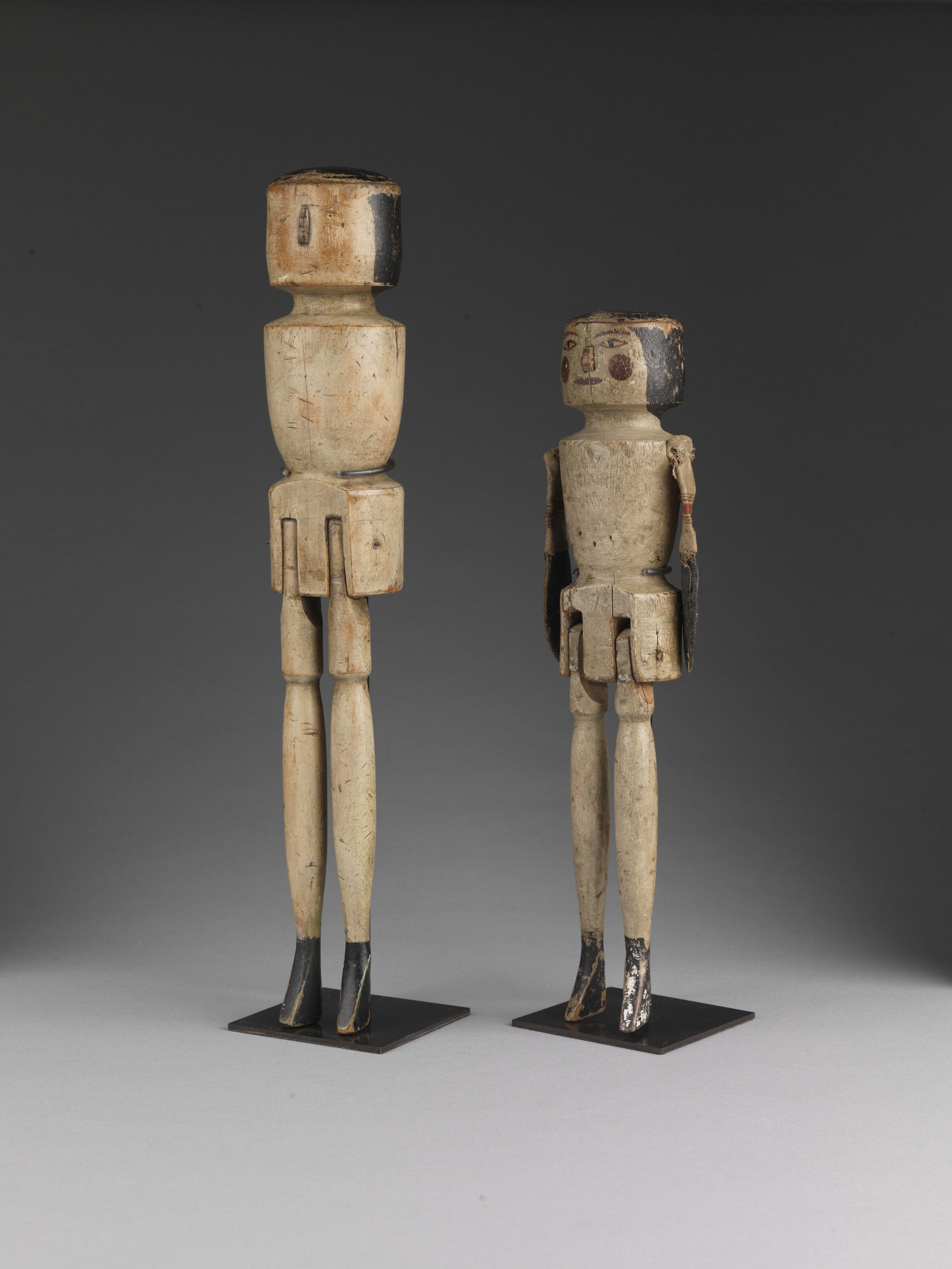 Two Early Folk Art Dolls