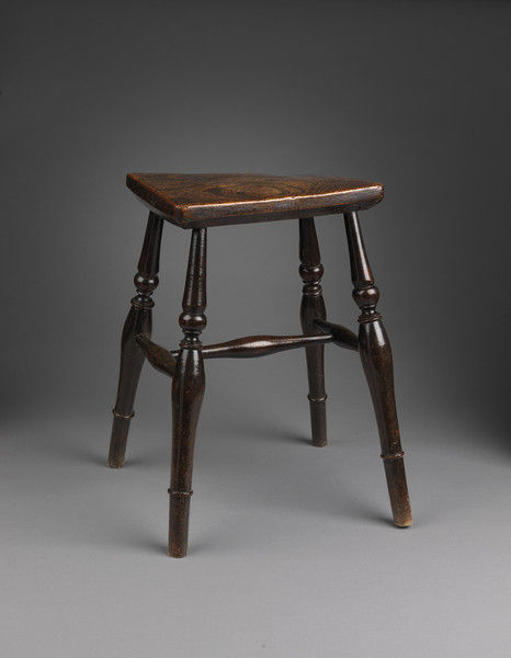 Rare Rectangular Windsor Stool