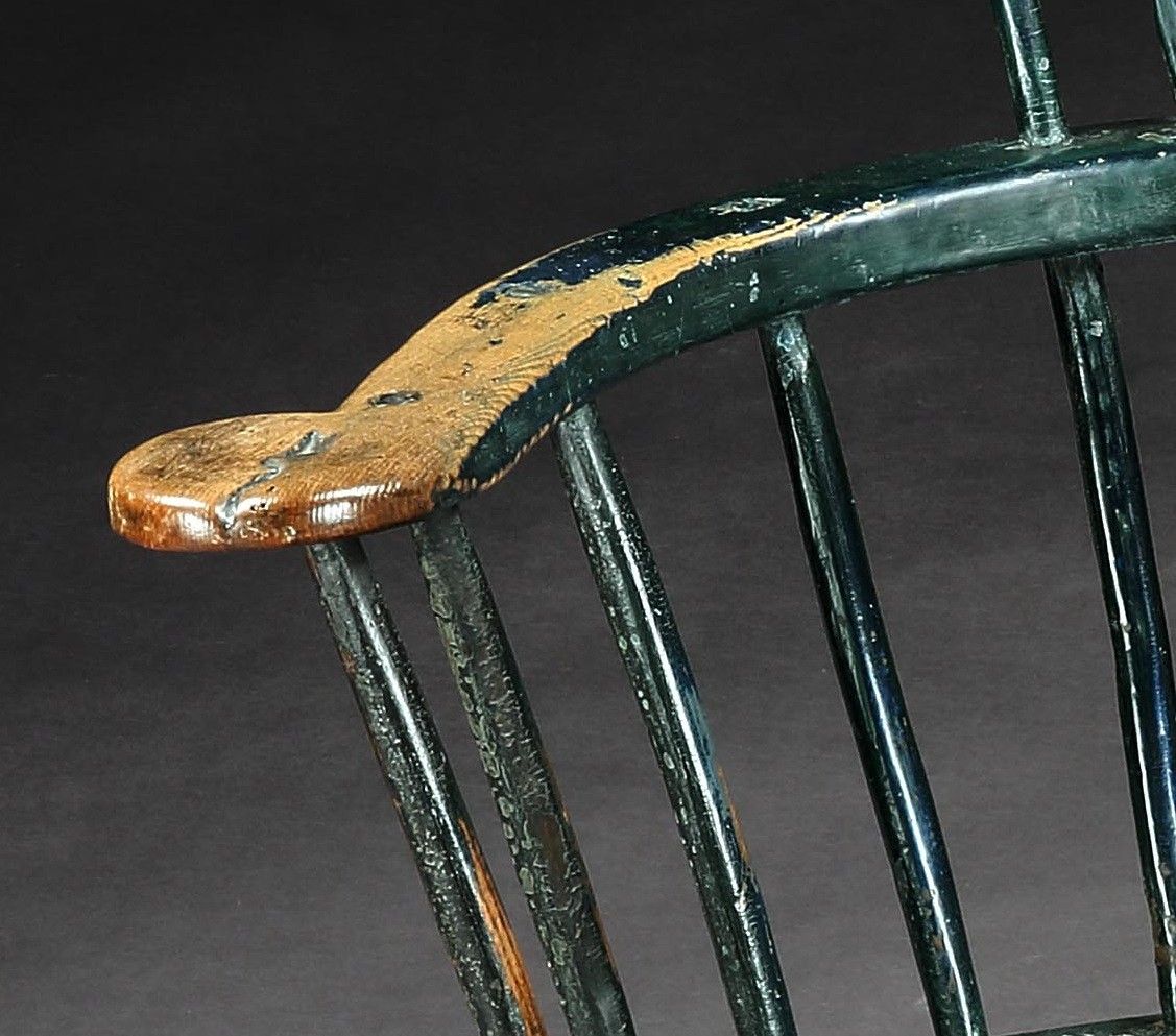 Exceptional Primitive Comb Back Windsor Armchair
