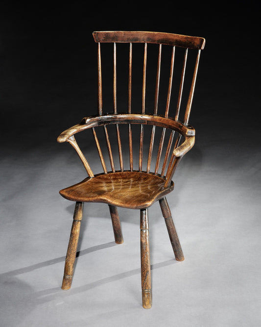 Unusual Primitive West Country Comb Back Windsor 