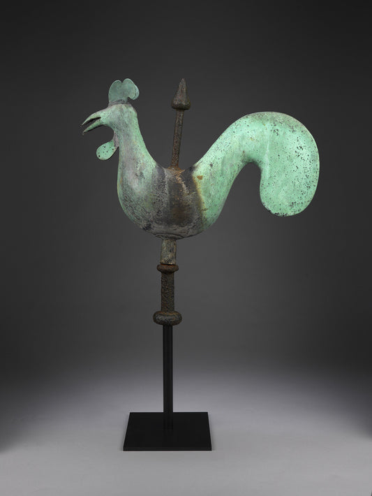 Documentary Stylised Full-Bodied Cockerel Weathervane by A.W.N. Pugin
