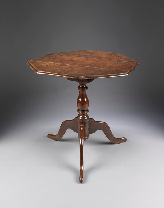 George II Period Octagonal Tripod Wine Table