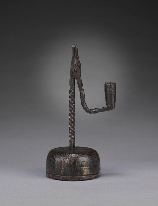 Table Standing Rushlight Nip and Candleholder